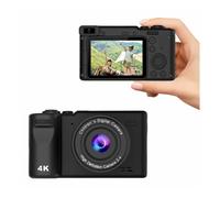 Appareil photo numérique avancé avec double HD, qualité 4K, vidéo 720p, filtres beauté, carte 32 Go et design compact