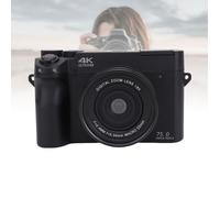 Appareil photo numérique Caméra numérique 4K pour photographie 75MP HD Double Lens WiFi 18X Digital photo numerique Noir