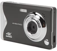 Appareil Photo Numérique, Caméra Vidéo 4K Zoom 16X 48MP avec écran LCD 3 Pouces, Appareil Photo Compact Anti-tremblement avec Lumière D'appoint et Longue Durée de Vie de la (Noir)