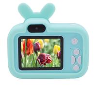 Appareil Photo Numérique, Caméra Vidéo Vlog à écran Anti-lumière Bleue 2,0 Pouces 1080P, Petit Appareil Photo Compact pour Prendre des Photos et des Jeux Musicaux (Green)