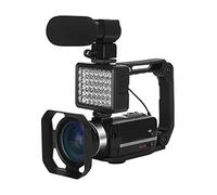 Appareil Photo Numérique, Caméscope numérique 48MP Caméra vidéo numérique for Le Streaming Vlog Recorder Stabilisateur de Webcam Time-Lapse 4K 18X(64G SD Card,Kit with Lens)