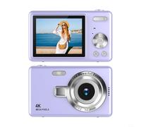 Appareil photo numérique CCD 1080p autofocus 96 MP, zoom 16x avec écran IPS de 6,1 cm pour étudiants et voyages (violet)