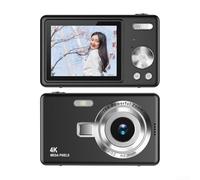 Appareil photo numérique CCD 96 MP 1080p avec autofocus et zoom 16x, écran LCD IPS de 2,4 pouces pour vidéo HD, pour les voyages, les étudiants, la photographie (noir)