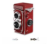 Appareil photo numérique CCD rétro, 12 x 9,5 x 5,9 cm, corps ABS, enregistrement vidéo HD, design compact et portable, pour étudiants et vlogging sur le campus (rouge)