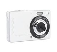 Appareil Photo Numérique Compact 50MP 1080P, Portable, Anti-secousse, écran 2.8 Pouces, pour Selfie, étudiant, Fille et Garçon, passionné de Photographie (Silver)