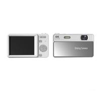 Appareil photo numérique compact coulissant 64 MP Flash intégré Zoom numérique 16x pour étudiants (Blanc)