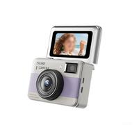 Appareil photo numérique compact de style rétro avec écran LCD de 1,47" pour un aperçu et une lecture de photos claires (violet)