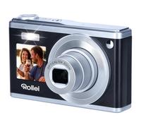Rollei Appareil photo Compactline 10X – 20MP, Zoom optique 10×, Double écran, Noir/Argent
