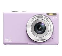 Appareil photo numérique compact SZSMART DC402AF 48MP résolution 4K 2,8 pouces écran violet Violet G