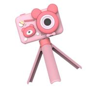 Appareil photo numérique de dessin animé avec support amovible, lentilles avant et arrière haute définition, commandes simples pour la photographie des enfants, appareil photo amusant pour enfants