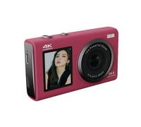 Appareil photo numérique double écran 4K 80 MP Systèmes de mise au point automatique 30 % d'autonomie prolongée pour voyage, école, activité, appareil photo numérique portable avec double écran