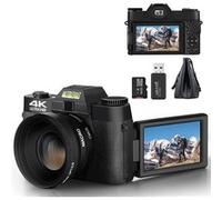 Appareil Photo numérique EKASN 4K 48MP Compact avec WiFi NOIR NOIR G