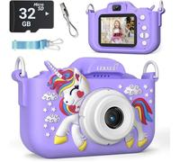 Appareil Photo Numérique Enfant - KAKOO - Mini Caméra HD 1080p - 2 Pouces Écran - Carte SD 32GB - Violet
