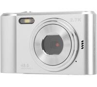 Appareil Photo Numérique,Fhd 48Mp 1080P Selfie Digital Point And Shoot Camera Avec Écran 2,4 Pouces,Zoom 8X,Lumière De Remplissage Intégrée,Anti-Secousses,Appareil Photo