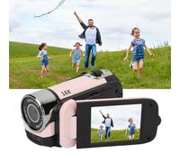 Appareil Photo Numérique HD 1080P, Caméscope Vidéo Vlogging Zoom 16X avec écran Rotatif de 2,4 Pouces pour la Photographie, Appareil Photo Selfie Portable 16MP avec Lumière de