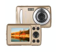 Appareil Photo Numérique HD 1280x720P 16MP Zoom 4X Écran 2.4 Pouces Noir Or YONIS