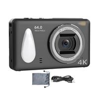Appareil Photo numérique HD - 64 Mpx, autofocus, Zoom 18x, 4K, Petit Format pour étudiant | Grand écran 2,4 Pouces, capteur CMOS avancé, Ultra-Haute résolution et Reproduction des détails éclatants