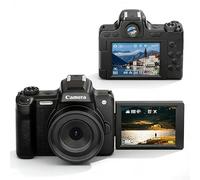 Appareil photo numérique HD 68 MP, écran rabattable de 2,8 pouces avec viseur pour des angles créatifs, mode beauté pour des portraits améliorés, design compact et léger