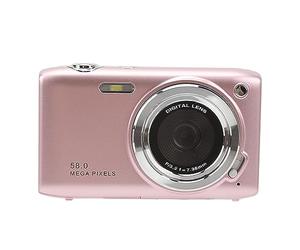 Appareil Photo Numérique HD avec Zoom 16X de 2,88 Pouces pour la Macrophotographie, Comprend Le Mode beauté, Idéal pour Les Rassemblements, Rouge/Plastique/métal (Pink)
