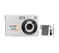 Appareil Photo Numérique Idée Cadeau Noël Caméra 4K 48MP Vlogging 8x Digital Zoom Anti Shake Rechargeable-Argent