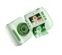 Appareil photo numérique imprimé pour enfants avec vidéo 1080p, zoom 10x, écran de protection des yeux de 6,1 cm, batterie intégrée pour enfants, appareil photo en papier thermique