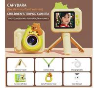 Appareil photo numérique instantané grand écran avec caméras avant et arrière, trépied, carte mémoire 32 Go et