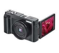INF Appareil photo numérique 48 MP, 1080p HD, zoom 16x, écran inclinable Noir