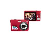 Appareil Photo Numérique Portable 18MP Zoom 8x + SD 4Go Rouge YONIS