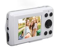 Appareil Photo Numérique Portable 2.4 Pouces, Zoom Numérique 16X, 1080P, 16mp, Mise au Point Automatique, Stabilisation Multi-Axes, pour Photographie et Vidéo (Blanc)