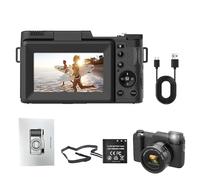 Appareil photo numérique portable, 4K pour photographie avec résolution zoom optique 40X câble de charge, matériel photo créatif