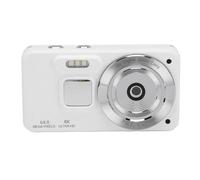 Appareil Photo Numérique Portable 64 MP 4K Zoom 18x Autofocus Anti-secousse Selfie HD Vidéo Caméra de Voyage Compacte pour Adolescents, Garçons, Filles et Enfants (White)