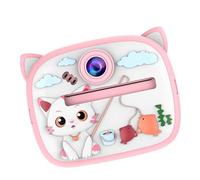Appareil photo numérique portable pour enfants avec double objectif 1080p aspect dessin animé durabilité construction caméra enfants