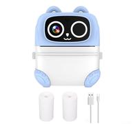 Appareil photo numérique pour enfants à impression instantanée, zoom 48 MP 16x avec écran HD de 6,1 cm et impression photo, prend en charge l'extension de mémoire de 64 Go (bleu)