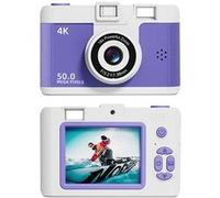 Appareil photo numérique pour enfants avec transmission WiFi, impression automatique, avec carte SD de 32 Go, couleur violette