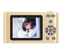 Appareil photo numérique pour enfants et élèves H15, style rétro 4K, sans carte SD, couleur dorée