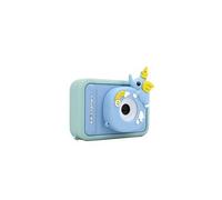 Appareil photo numérique pour enfants, mini et intelligent, avec motif de petit éléphant, avec carte SD de 8 Go, couleur bleue