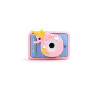 Appareil photo numérique pour enfants, mini et intelligent, avec motif d'éléphant, sans carte SD, couleur rose