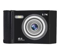 Appareil photo numérique pour enfants, style rétro CCD, 48 mégapixels, avec carte SD de 16 Go, couleur noire