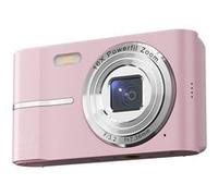 Appareil photo numérique pour enfants, style rétro, compact et portable, avec carte SD de 8 Go, couleur rose Rose