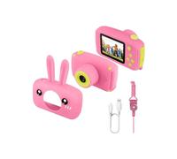 Appareil photo numérique pour enfants SURENHAP 12 MP, vidéo HD 1080p, carte micro SD 64 Go, rose
