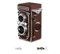 Appareil photo numérique rétro - Pour mini caméra TLR vintage - Enregistreur vidéo de campus - Caméra de vlogging numérique haute définition 1080p - Pour débutants, adultes, adolescents et enfants