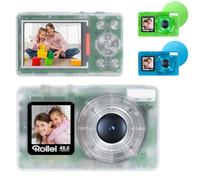 Appareil Photo Numérique Rollei Compactline Pocket Transparent Clair Caméra 4K 48MP avec Double Écran Zoom Numérique 18X Digital Camera Compact pour Enfants Débutants, Appareil-Photo-Digital-Camera