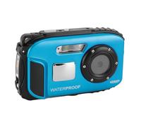 Appareil Photo Numérique sous-Marin 1080P, 48MP, Anti-secousse, Résistant à l'eau jusqu'à 5 M, écran Couleur, Mémoire 32 Go, Reconnaissance Faciale (Blue)