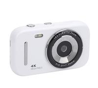 Appareil Photo Numérique Vintage FHD 48 MP, Caméra Vidéo 4K Portable avec écran HD 2,8 Pouces, Zoom 16X, 20 Filtres pour Garçons Filles étudiants Adolescents (White)