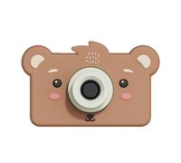 Appareil photo ours marron, noir, rouge TU