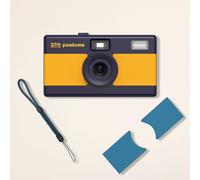 Appareil photo peeksme jaune + 1 paire de clips bleu + 1 lanière bleue