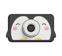 Appareil photo pingouin noir, blanc, rose TU