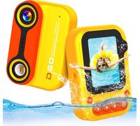 Appareil Photo pour Enfant Caméra étanche sous Marin Etanche 12MP 1080P Video Camera Waterproof Camera Aquatique 3M/10FT Appareil Photo Numériques pour Enfants avec Carte SD 32G, 2.4¿ LCD, 4X Zoom