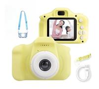 Appareil Photo pour Enfant - Passion Bébé Caméra Numérique Enfant avec Carte SD 32 Go pour Noël Anniversaire (Jaune,sans Carte SD 32GB)