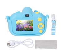 Appareil Photo pour Enfants 32MP, Caméra Selfie 1080P pour Les Vacances de Noël des Tout-Petits avec écran IPS 2 Pouces, Objectif Avant Arrière Multifonctionnel et Plusieurs (Blue)